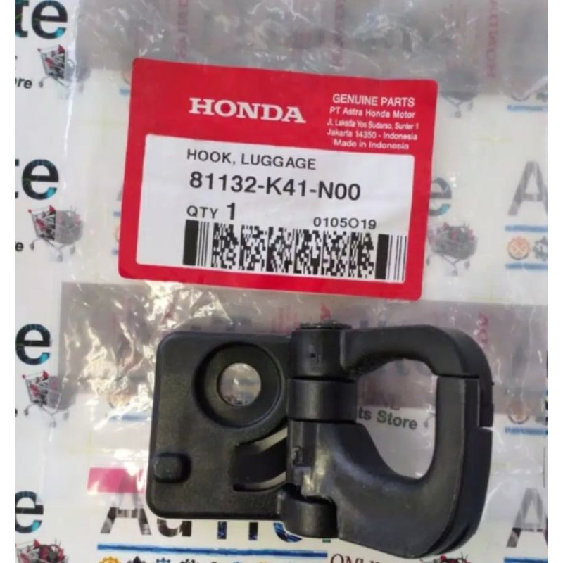 81132-K41-N00 GANTUNGAN BARANG LIPAT HOOK LUGGAGE ORIGINAL HONDA SUPRA X 125 VARIO 110 81132k41n00