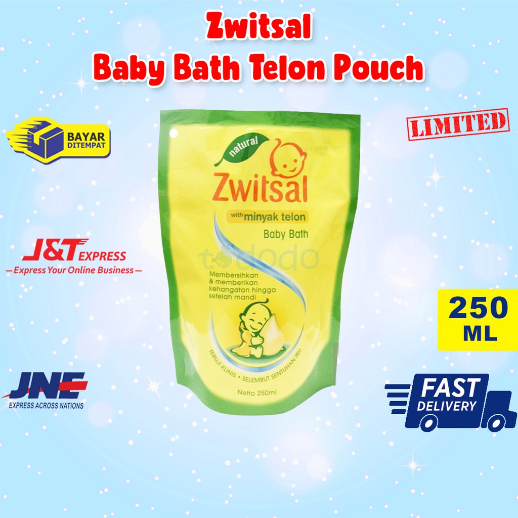 Zwitsal Baby Bath Telon Pouch 250ml - Sabun Mandi Bayi