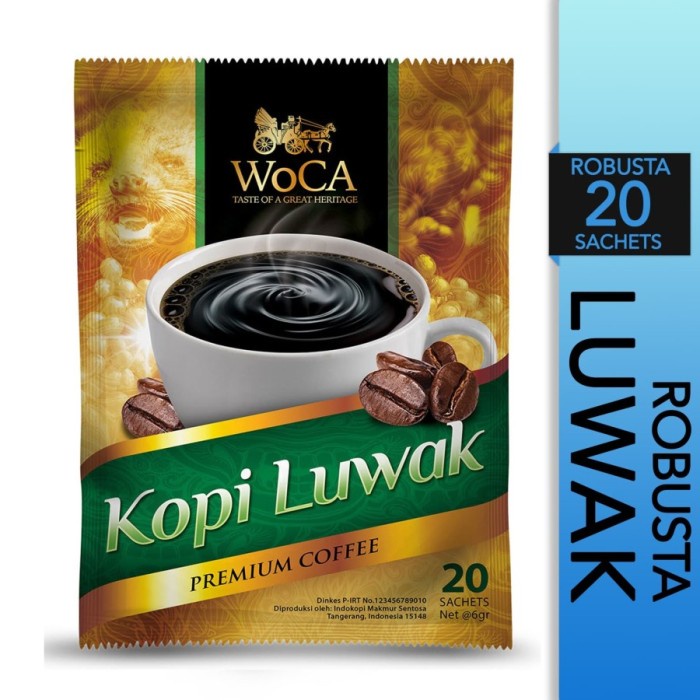 

WoCA Kopi Bubuk Luwak Premium 20 Sachets