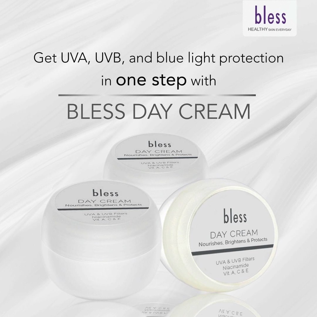 BLESS Day Cream 18gr | Pelembab - Kulit Normal | Kering