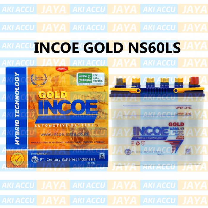  AKI  INCOE ASTRA GOLD NS60LS 46B24LS AKI  BASAH MOBIL  HONDA  