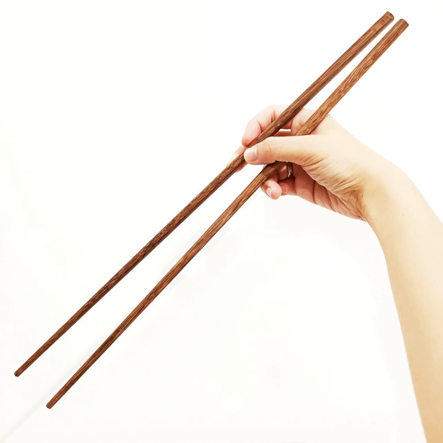 SUMPIT KAYU PANJANG MASAK TUMIS HOTPOT / WOODEN LONG CHOPSTICK 40 CM