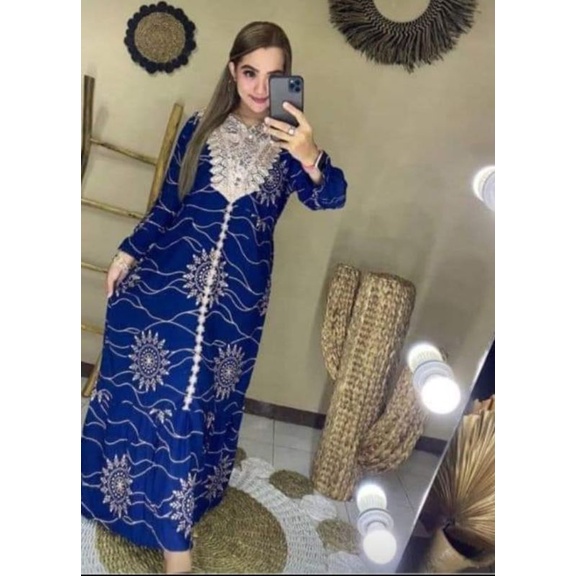 Gamis renda brokat matahari