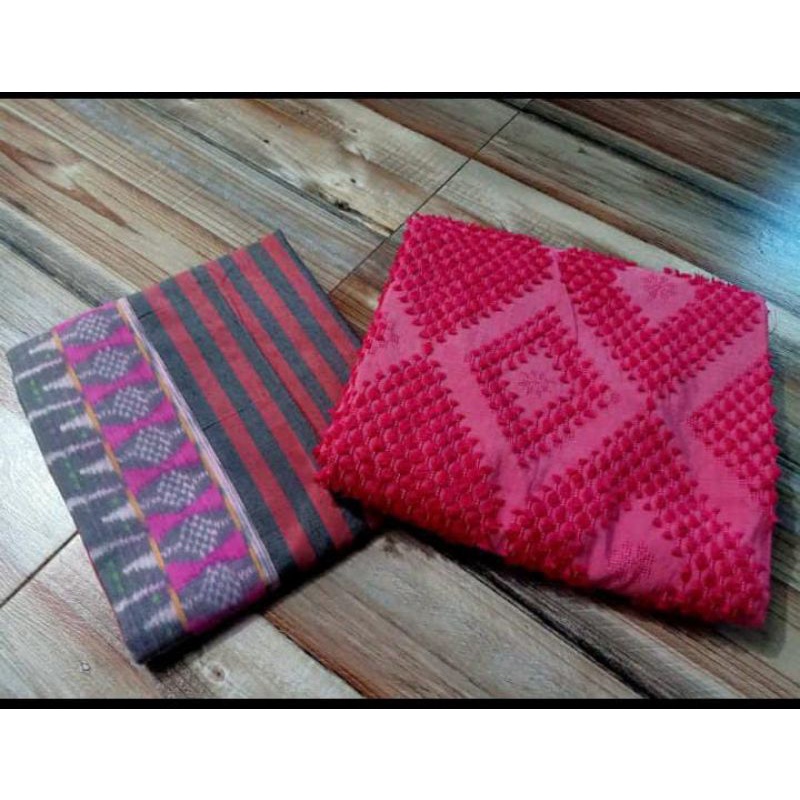 kain tenun bulu mix tenun lurik