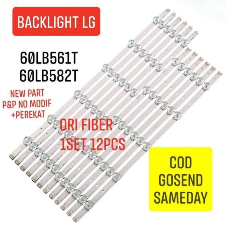 LAMPU LED BL BACKLIGHT LG 6V 60LB 60LB582T 60LB561T 60LB561 60LB582