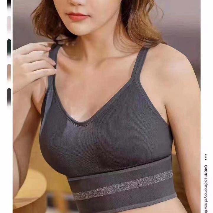☀ INDOLAND ☀ B048 BRA SPORT GYM BRA OLAHRAGA PUSH UP WANITA TANPA KAWAT ELASTIS SEXY IMPORT COD