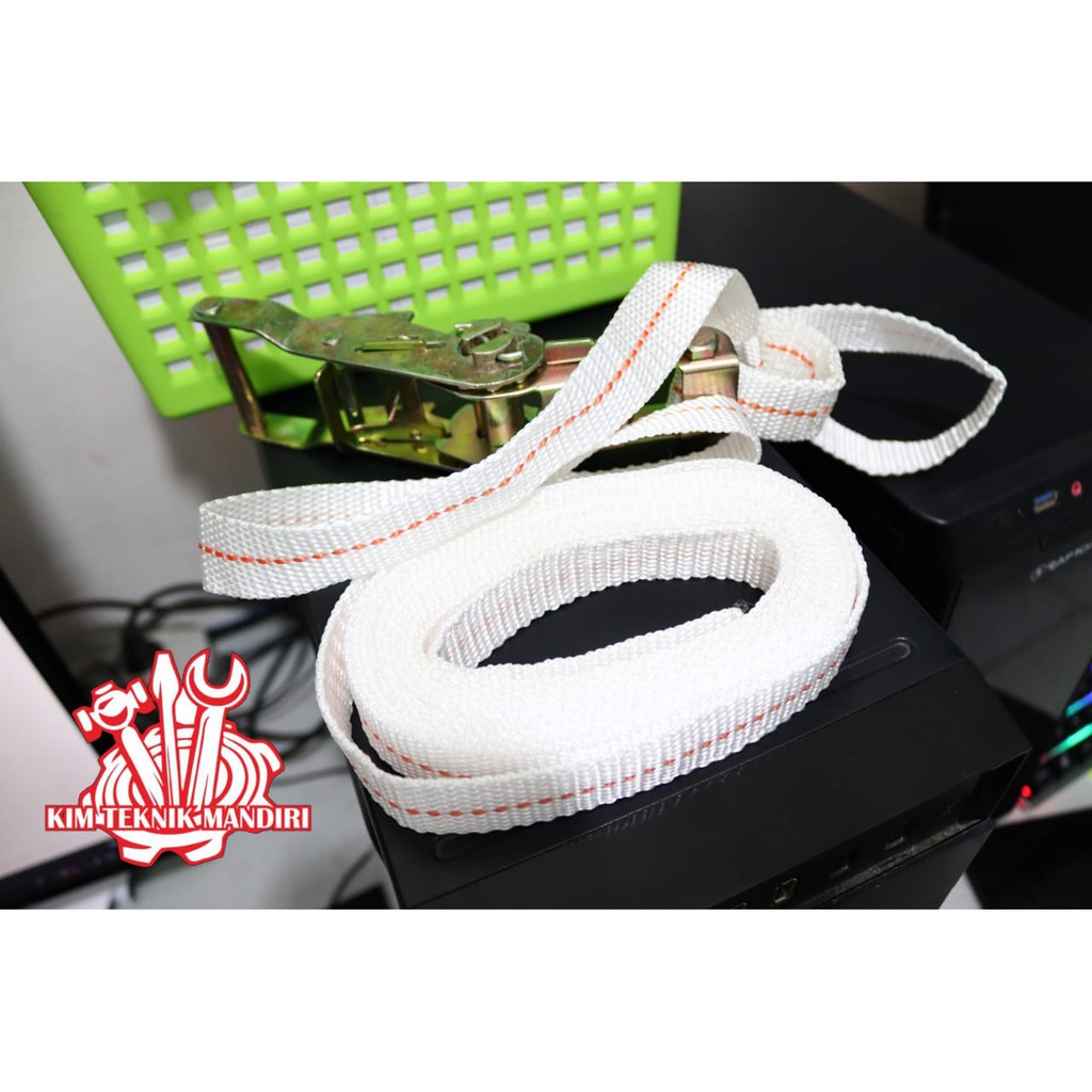 IWA RATCHET TIE DOWN 1"X4.8 METER 1TON IWA TALI PENGIKAT BARANG