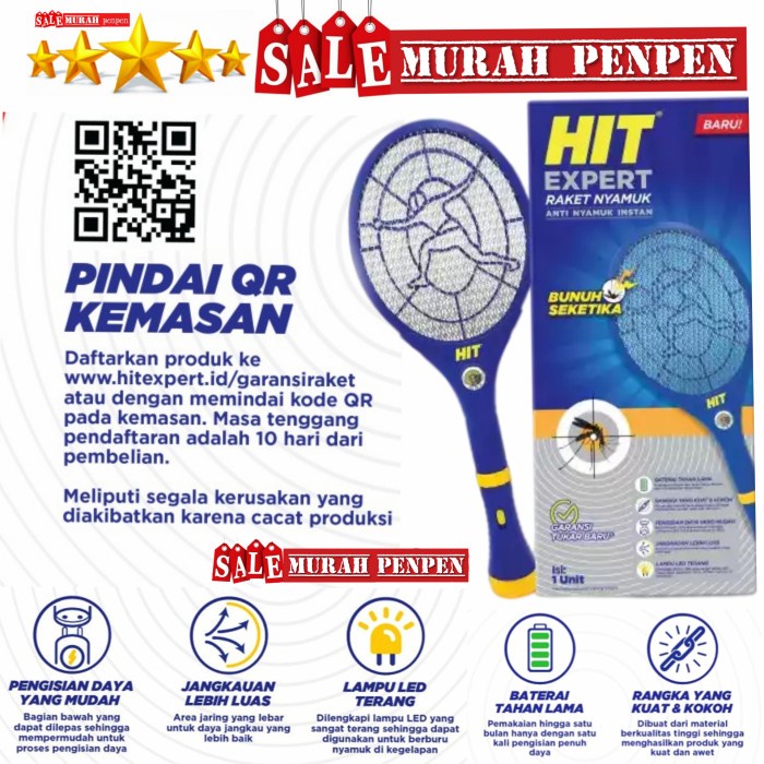 HIT EXPERT RAKET NYAMUK