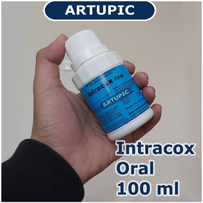 Intracox Oral 100 ml Obat Koksi Semua Stadium Ayam Babi Kambing Domba Ternak Hewan