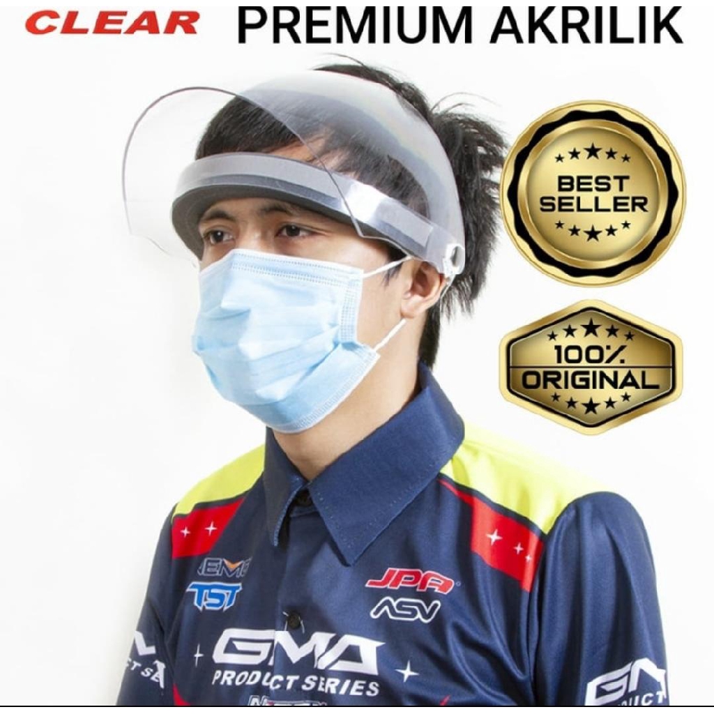 APD FACE SHIELD BAHAN IMPORT ANTI PECAH