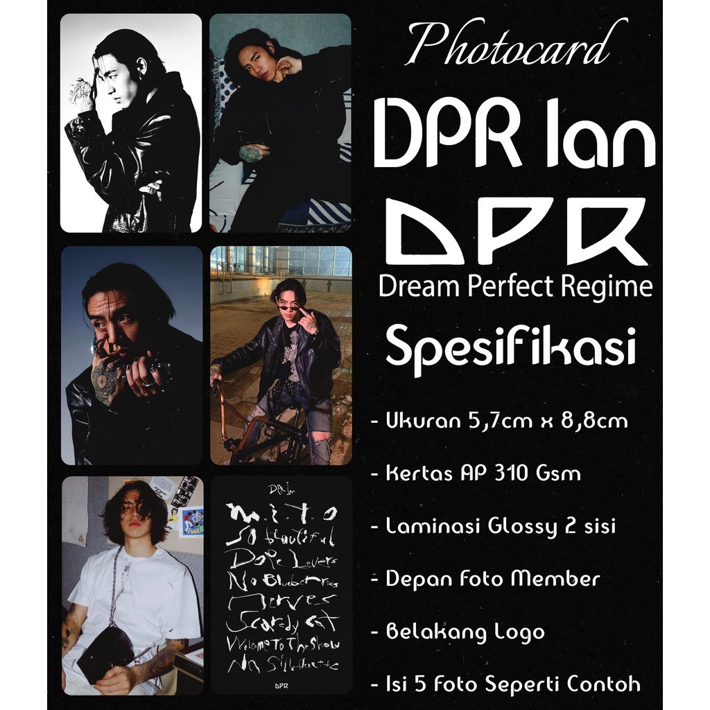 Photocard DPR Ian Kpop Unofficial Readystock