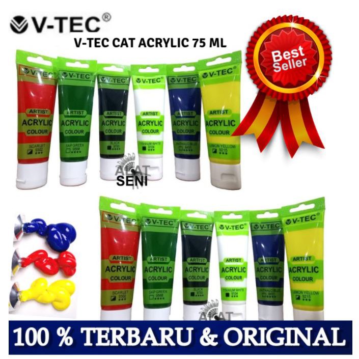 

Cat Akrilik / V-Tec Artist Acrylic Colour / Cat acrylic / V-Tec Cat Akrilik 75ml PART 2