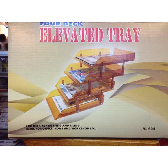 

Office & Stationery | Document Organizer | Elevated Tray - Micro Top - 4 Deck Model (Model M604) | Best Seller