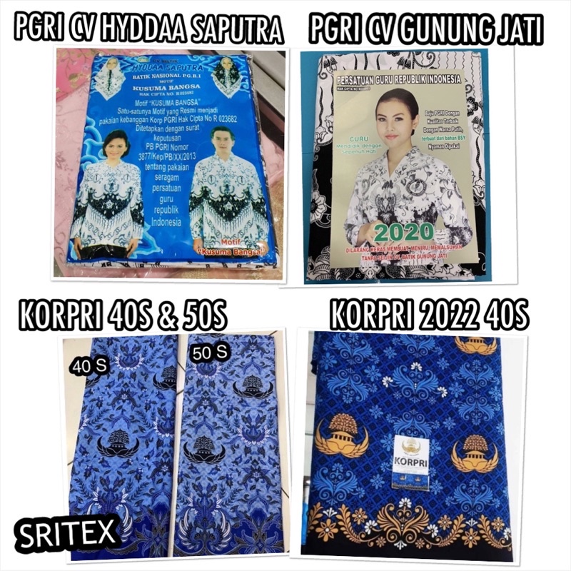 Kain Seragam PGRI KUSUMA BANGSA, KORPRI 2022 & KORPRI SRITEX