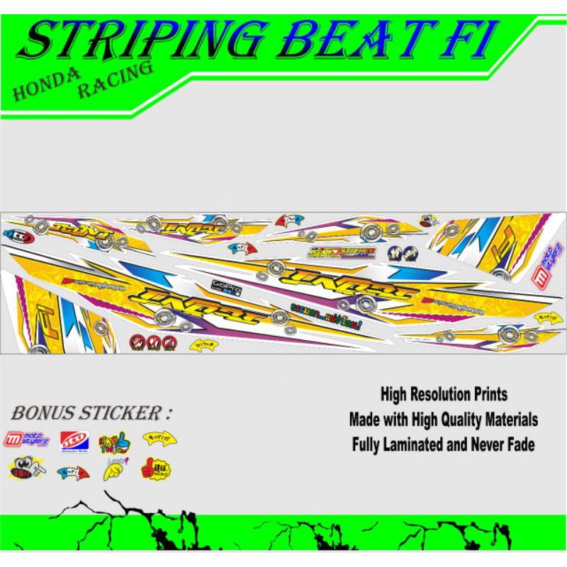 STRIPING MOTOR BEAT FI THAILOOK KARAKTER