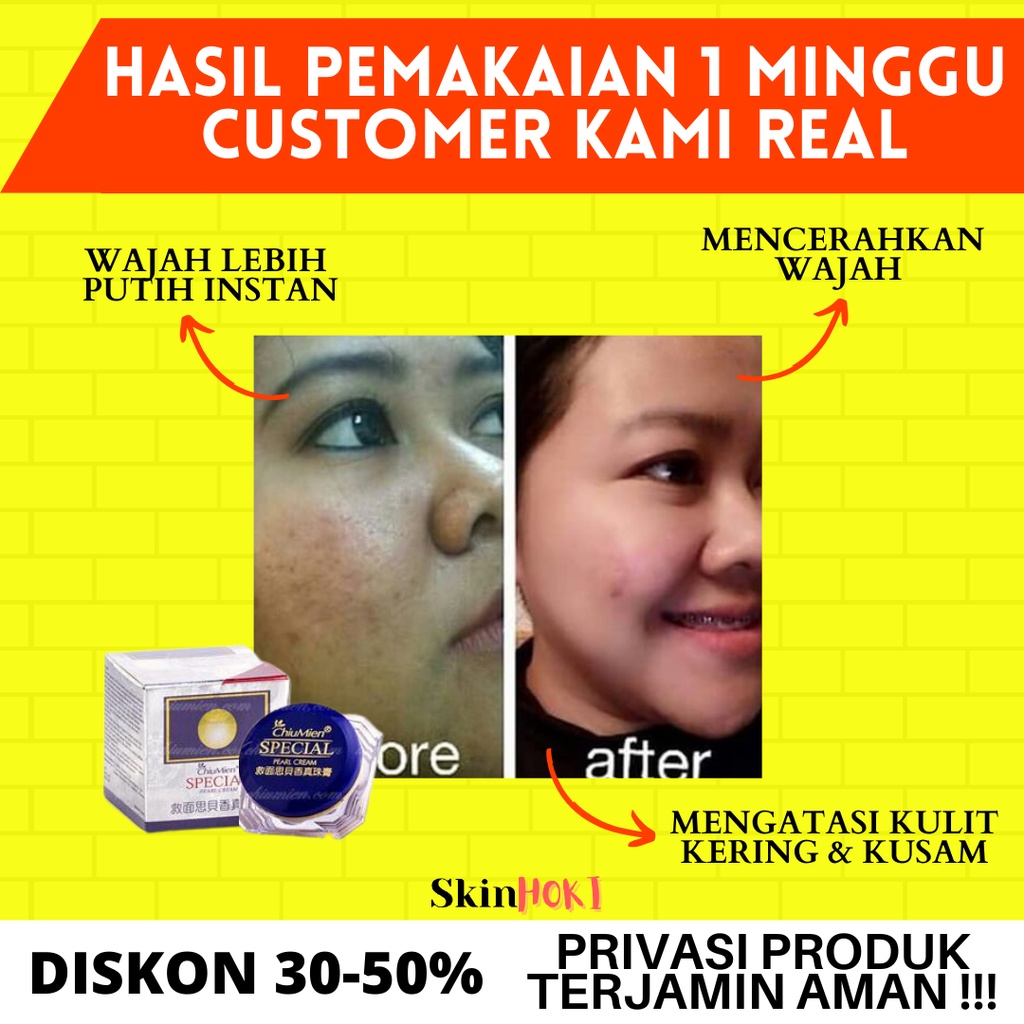 CREAM PEMUTIH WAJAH CHIU MIEN SPECIAL PEARL CREAM PERAWATAN WAJAH CHIUMIEN ORIGINAL BPOM