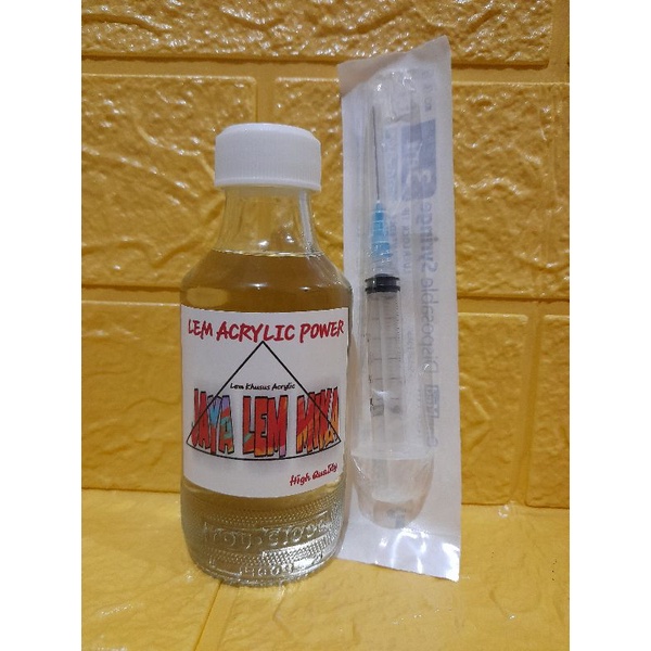 

Lem akrilik/Acrylic 150 ML+suntikan