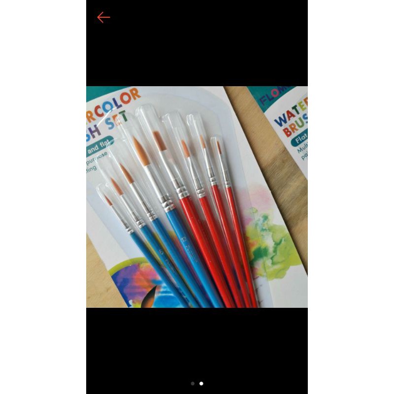 Kuas Lukis Set Flomo/ Kuas set / brush set /kuas cat air