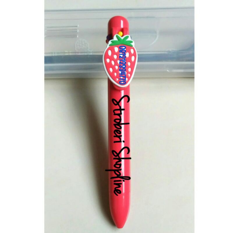 

Pulpen Strawberry 6 Warna IMPORT (Hitam, Merah, Ungu, Kuning, Hijau, Biru)
