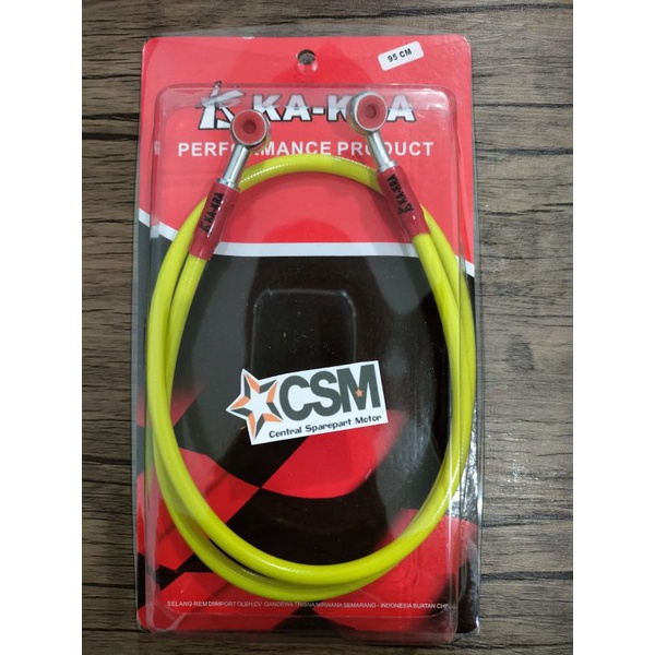 Selang Rem Depan Variasi Panjang 95CM Universal MERAH-KUNING-SILVER-HITAM-HIJAU-ORANGE MEREK RANDOM