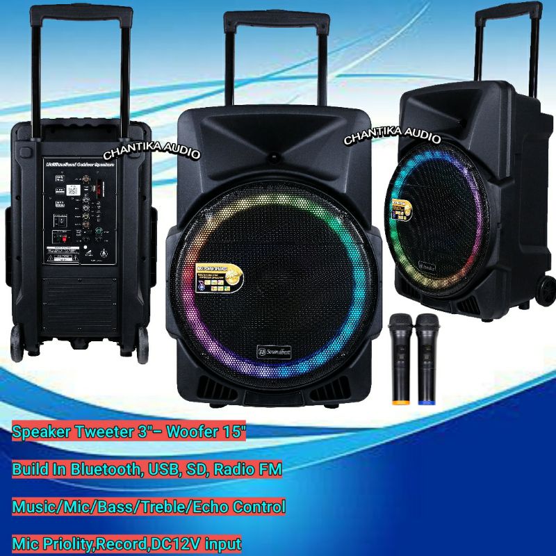 Speaker Aktif 15 inch original soundbest FT 16 FT16 FT-16 portable meeting bluetooth usb