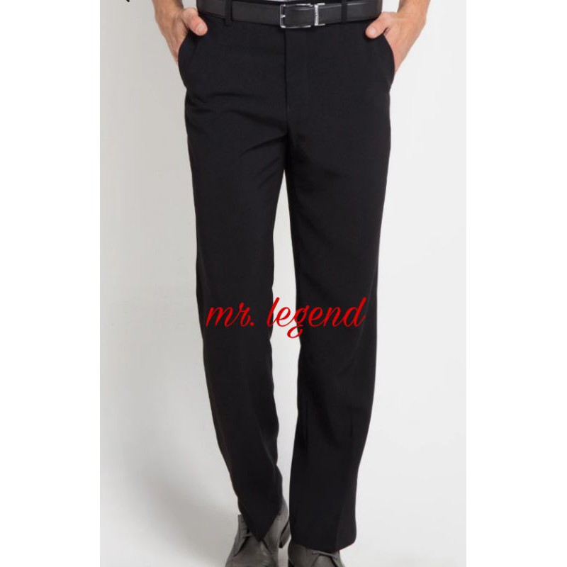 Mr.legend Celana formal pria HITAM REGULERFIT / STANDAR