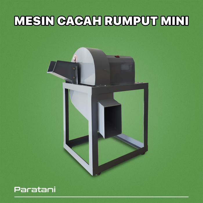 Alat Cacah Rumput Plus Dinamo Mesin Pencacah Rumput Otomatis