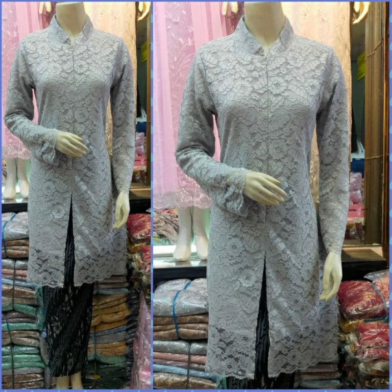 STELAN DAN ATASAN KEBAYA TUNIK BROKAT/TUNIK KRAH SANGHAI/TUNIK BUSUI