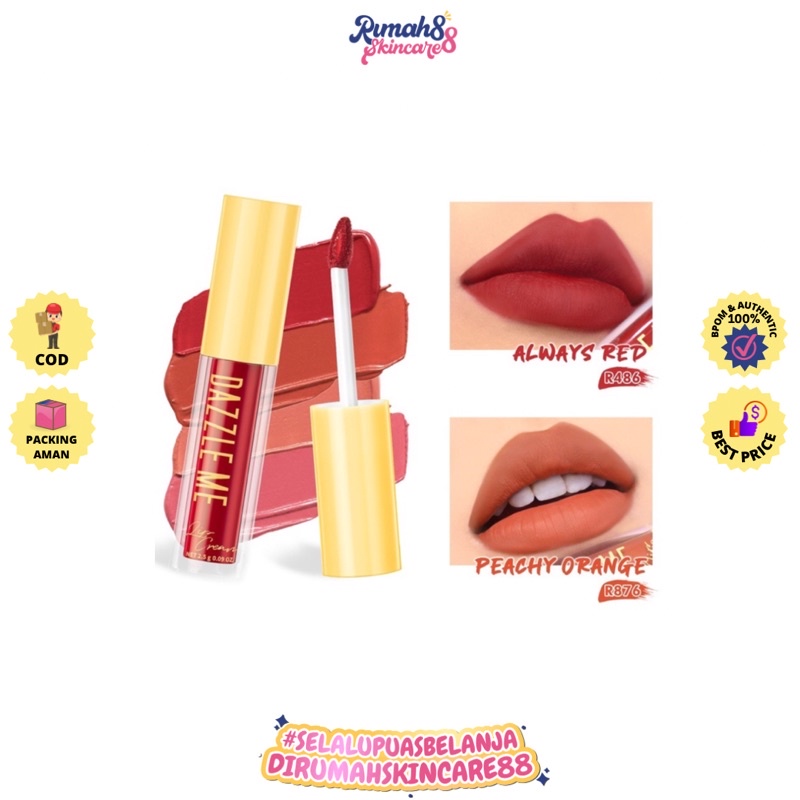 DAZZLE ME Velvet Matte Lip Cream Waterproof Lipstik