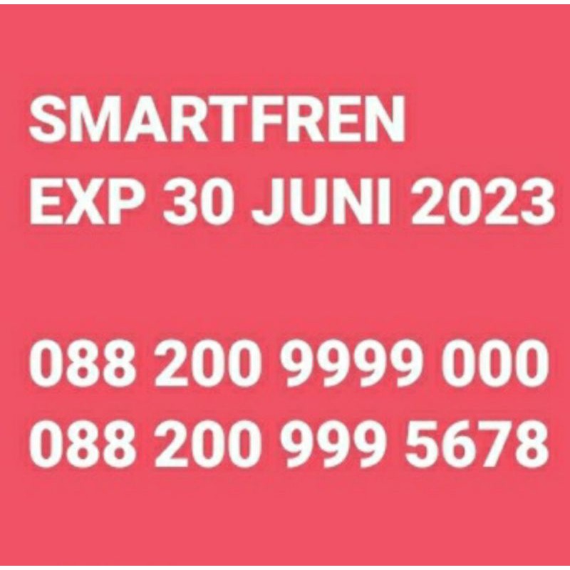 NOMER CANTIK SMARTFREN PRABAYAR 0882 00 999 5678