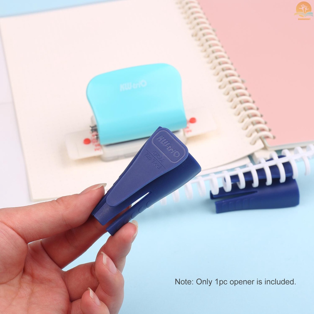 KW-trio Plastic Binder Ring Opener for Loose Leaf Binders Binding Spines Combs Opening and Closing