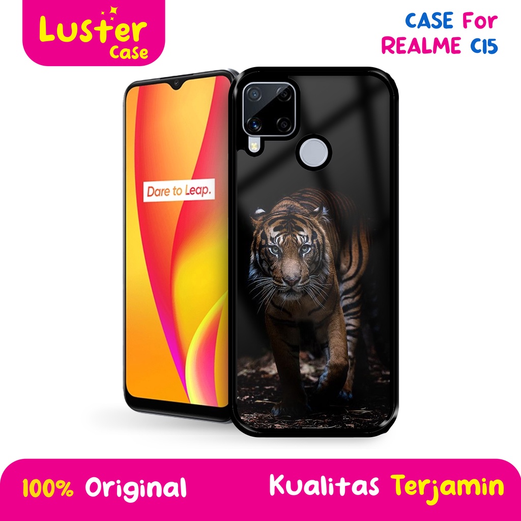 Case REALME C15 - Casing REALME C15 Terbaru 2022 LUSTER CASE [ MOTIF MACAN ] Silikon REALME C15 - Ca