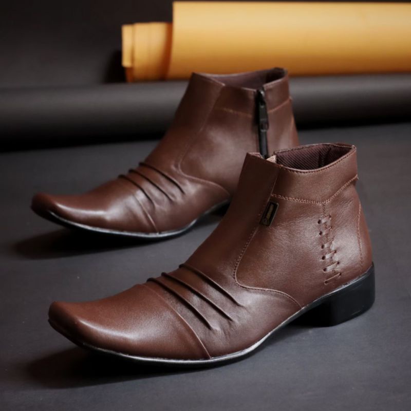 Sepatu Pantofel Pria Kulit Asli Original CEVANY CEVANY BADAMI BROWN SERIES Sepatu Formal Original CE