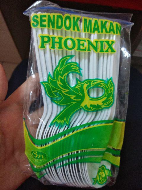 Sendok Makan Panjang Putih Susu - Sendok Plastik Putih Susu 25 Batang