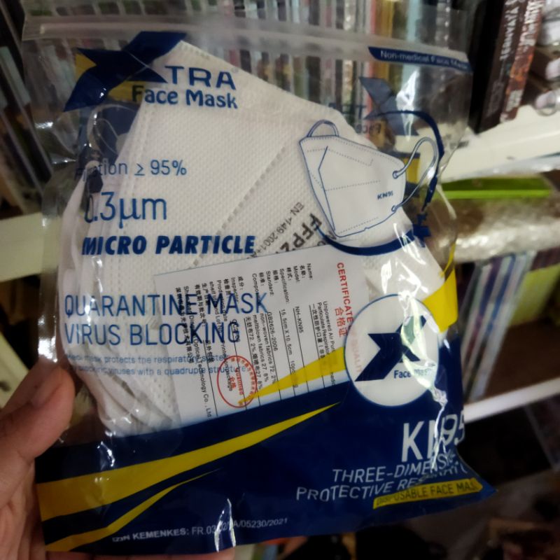 Masker KN95 (isi 10 pcs) Filtration 95% Quarantine Mask Virus Blocking KN-95 KN 95