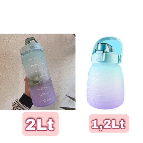 ❀ Chingu ❀ Botol Minum Lucu Korea Jumbo 2lt dan 1,2lt Free Sticker Murah Import