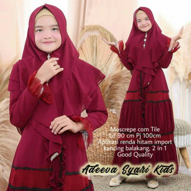 Adeeva syari gamis anak