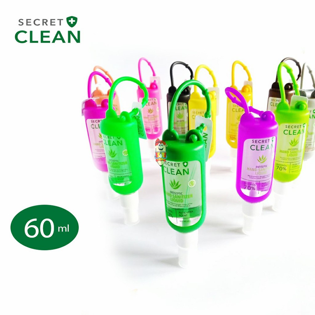 SECRET CLEAN HAND SANITIZER SPRAY 60ML (Free Silicon Case)