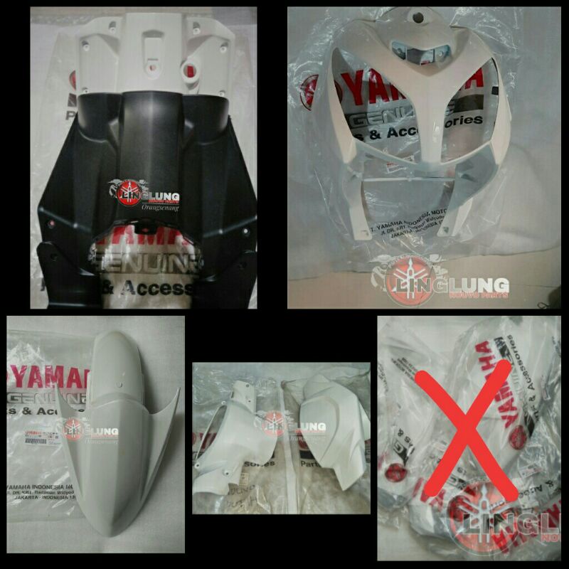 Body nouvo z putih fullset bagian depan body halus nouvo z putih set bagian depan original yamaha