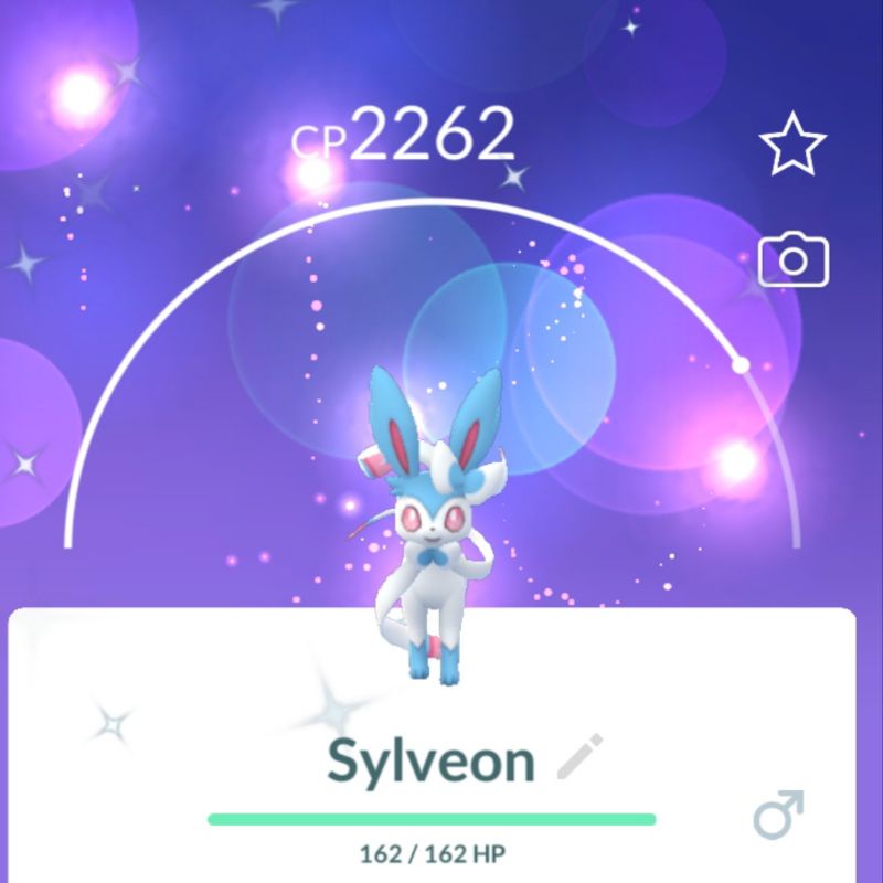 Trade pokemon go shiny Sylveon ( harus sudah opendex pokemon nya