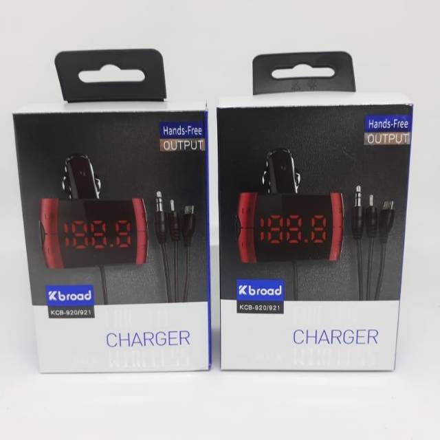 Car Charger KCB 920 Charger Mobil Wireless AUX Modulator Car Charger