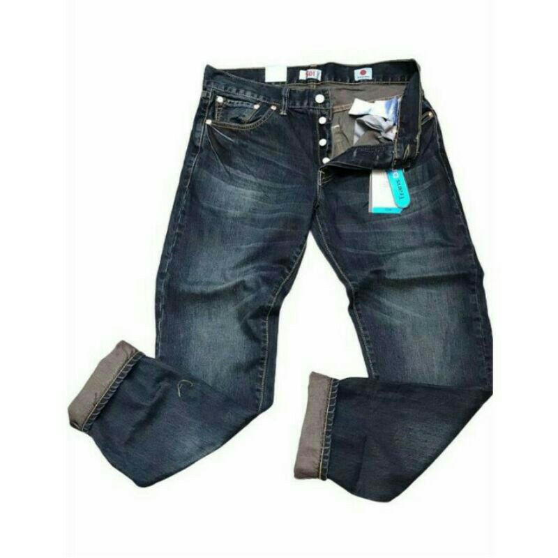 Jeans Levi's 501 Original Made in Japan - Jeans Pria - BROWN