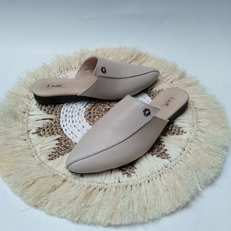 flat shoes wanita 100% asli kulit Tutong atau Bustong wanita