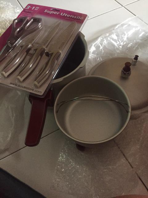 Pisau Set 3+1 Bolde Super Utensil Electra - Knife Set - Gunting Ori