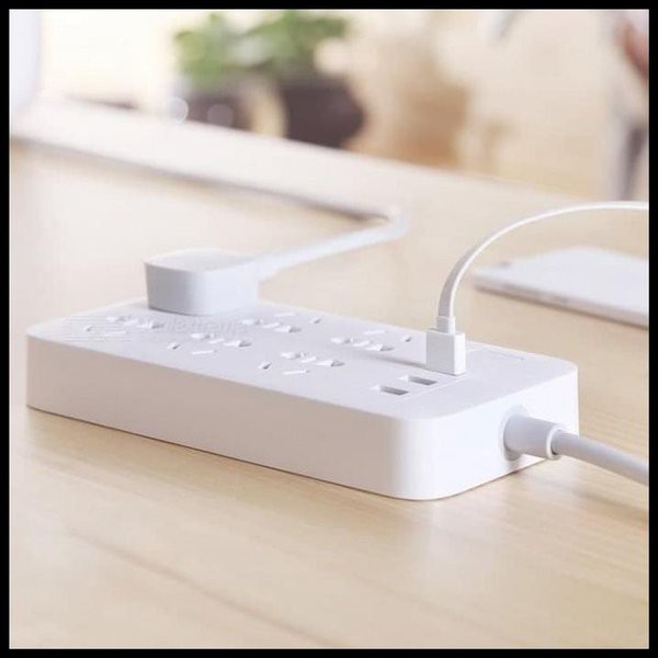 XIAOMI POWER STRIP STOP KONTAK POWERSTRIP 6 PORT + 3 USB ORIGINAL