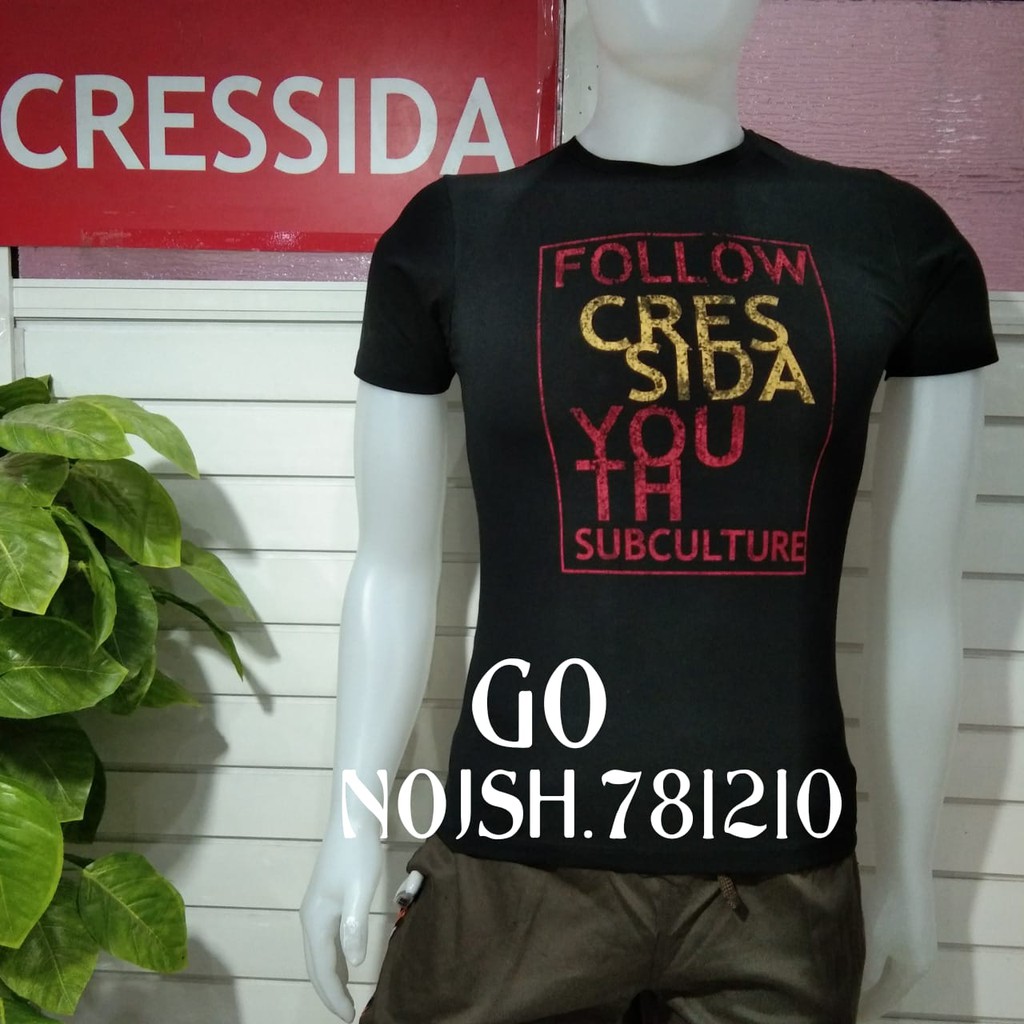 gof CRESSIDA+ NOJ2 KAOS FASHION 100% ORIGINAL Atasan Baju Pria JUNIOR