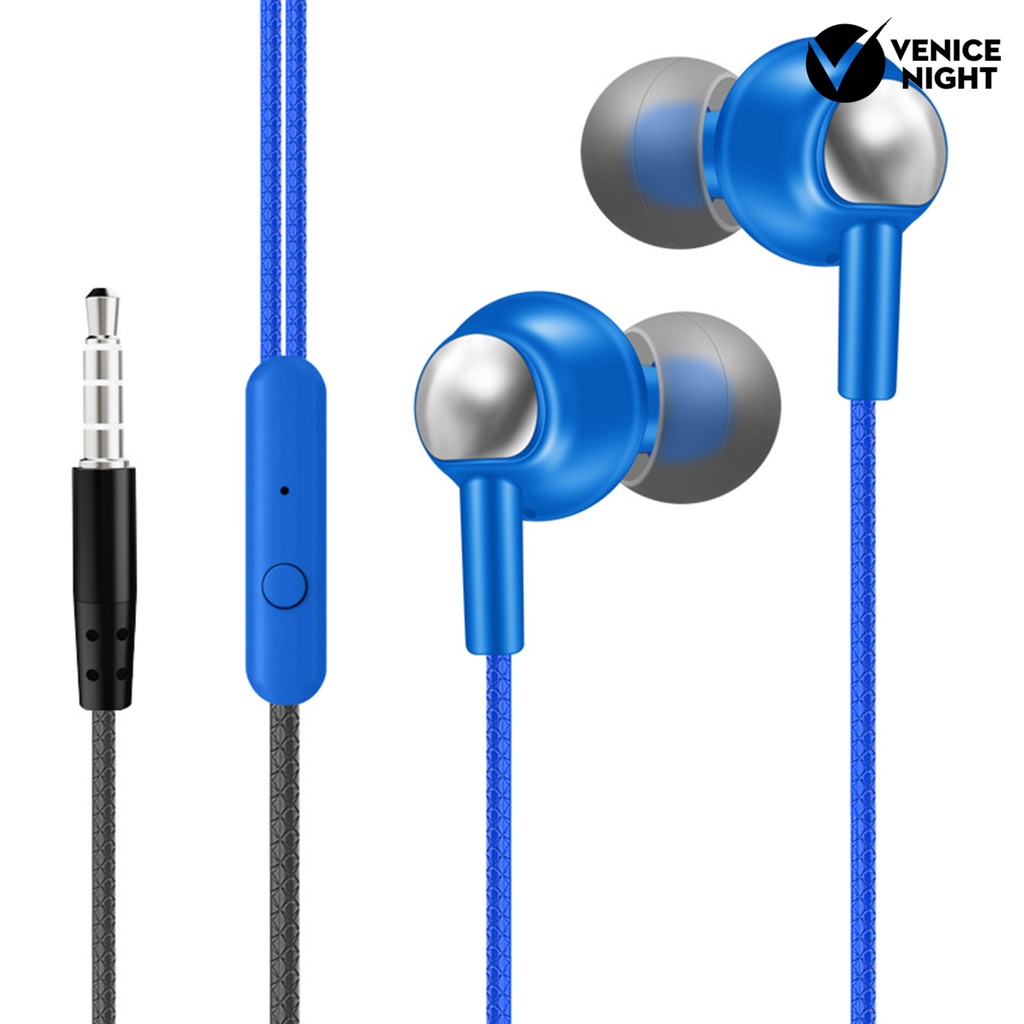 (VNEP) (Berkabel) Earphone In ear Ergonomis Dengan Efek Suara Sensitifitas Tinggi + Jack 3.5mm