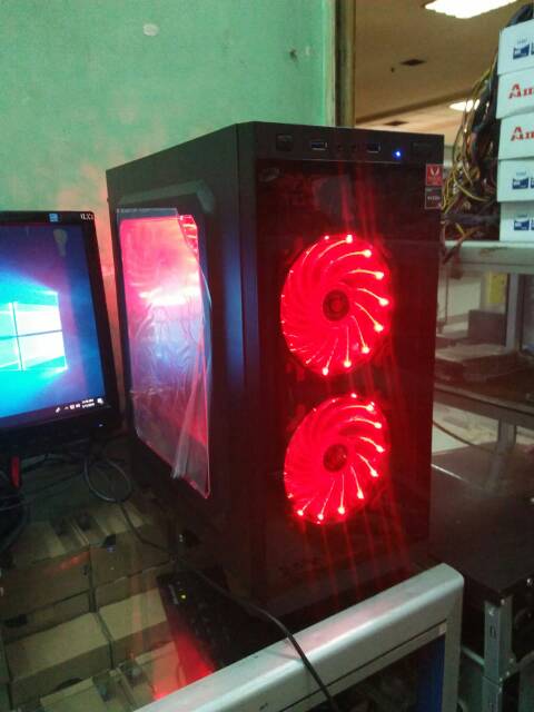 CPU RYZEN 5 RAM DDR4 8Gb SSD 120GB with hdd 1 TB gaming berat design di hajaaarr