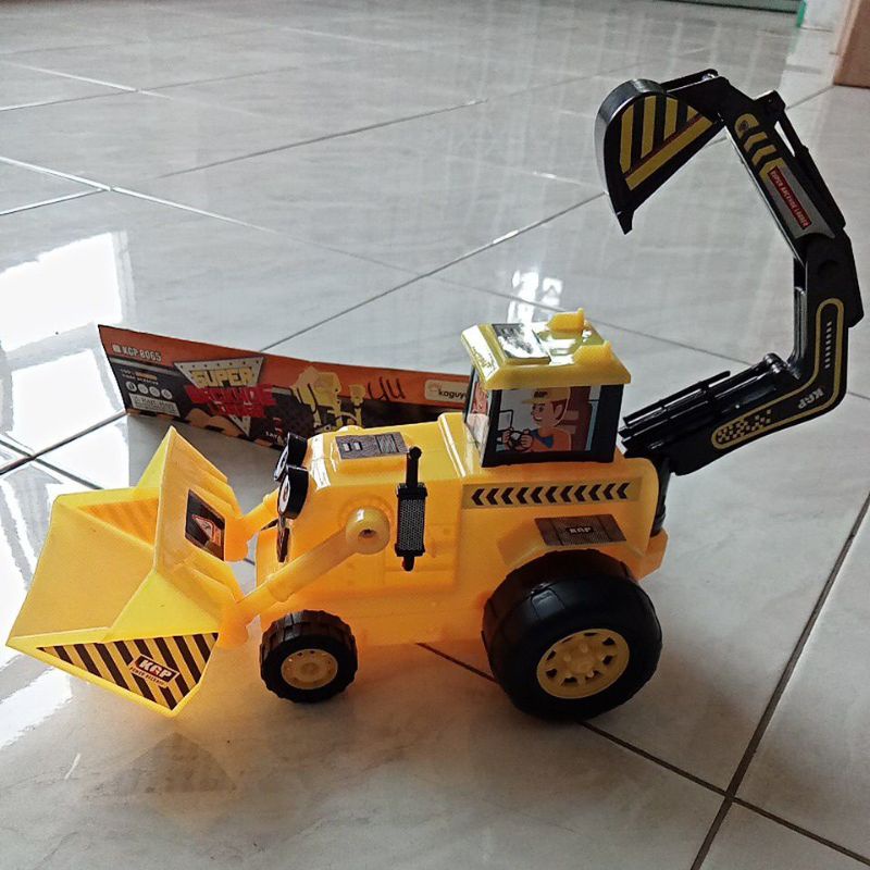 KGP 8065 - Mainan Doubel Construksi Excavator Dozer Garuk  KGP8065