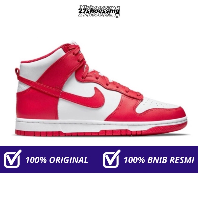 Nike Dunk High University Red 100% Original Resmi Nike